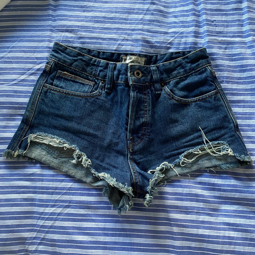 Free People Jean shorts